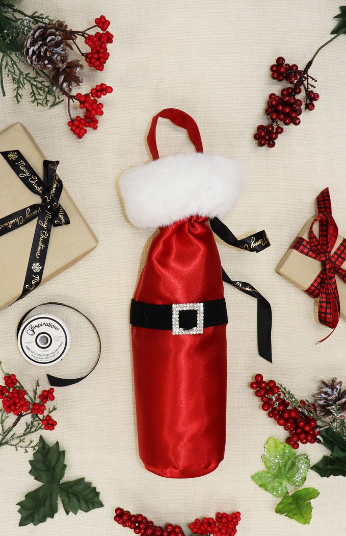 Santa Wine Bottle Bag