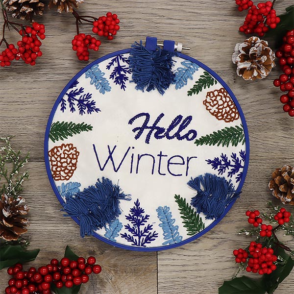 Holiday Embroidery - Hello Winter