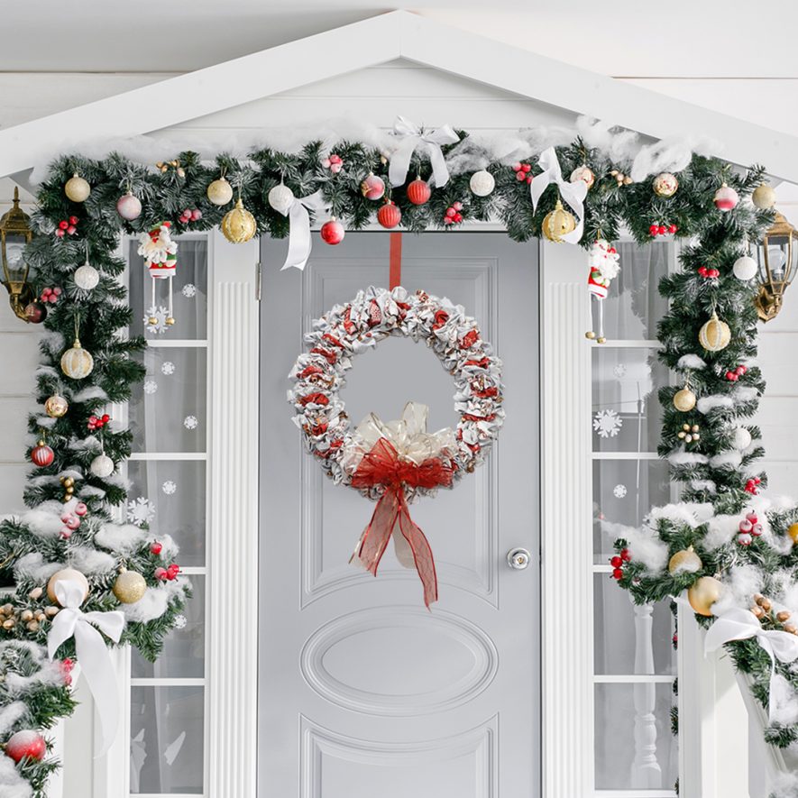 Christmas Wreath with Snow Days Collection