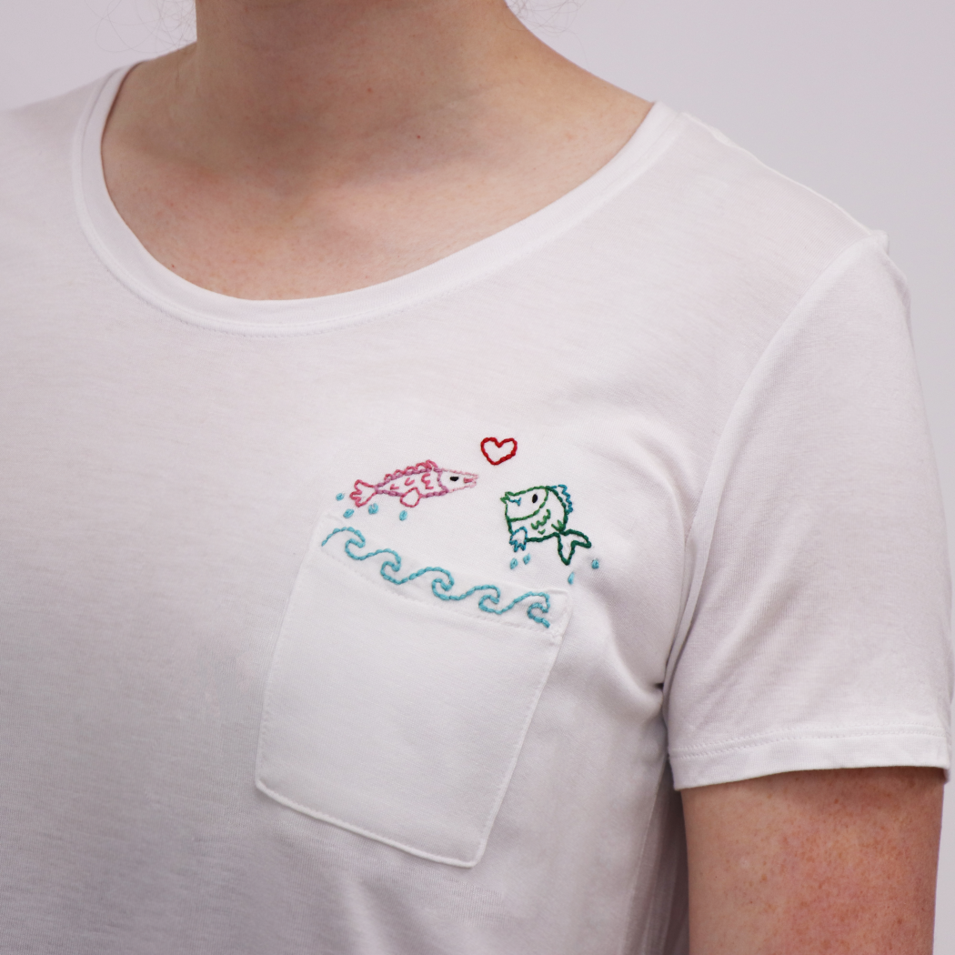 T-shirt Pocket Embroidery 